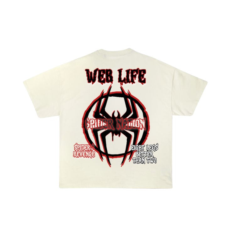 Off - White-  Web Life X Rich Revenge Tee